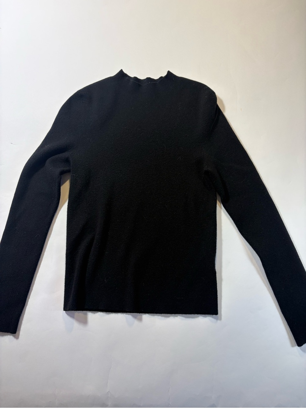 Black Women’s Long-Sleeve Knit Top - Brand Unknown